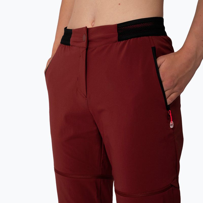 Women's trekking trousers Salewa Pedroc 2 DST 2/1 maroon 00-0000028588 3