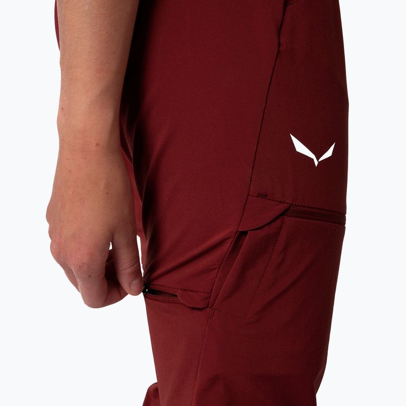 Women's trekking trousers Salewa Pedroc 2 DST 2/1 maroon 00-0000028588 7