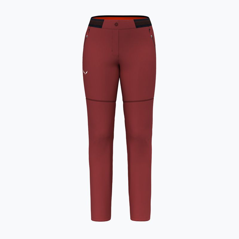 Women's trekking trousers Salewa Pedroc 2 DST 2/1 maroon 00-0000028588 9