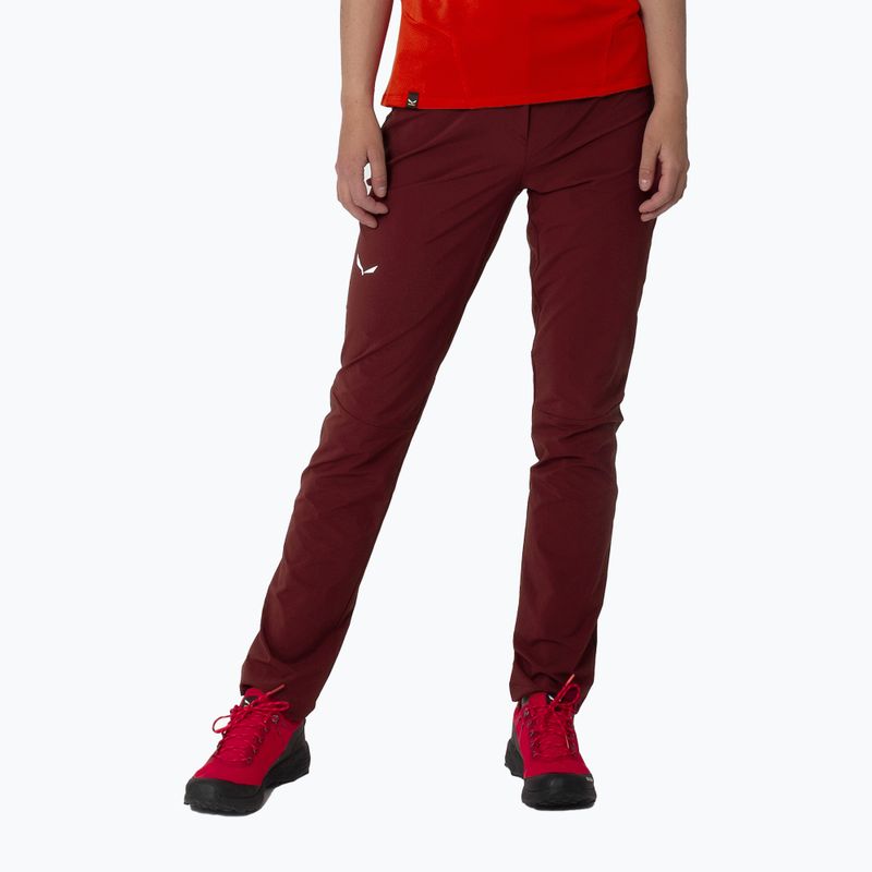 Women's trekking trousers Salewa Pedroc 4 DST burgundy 00-0000028594