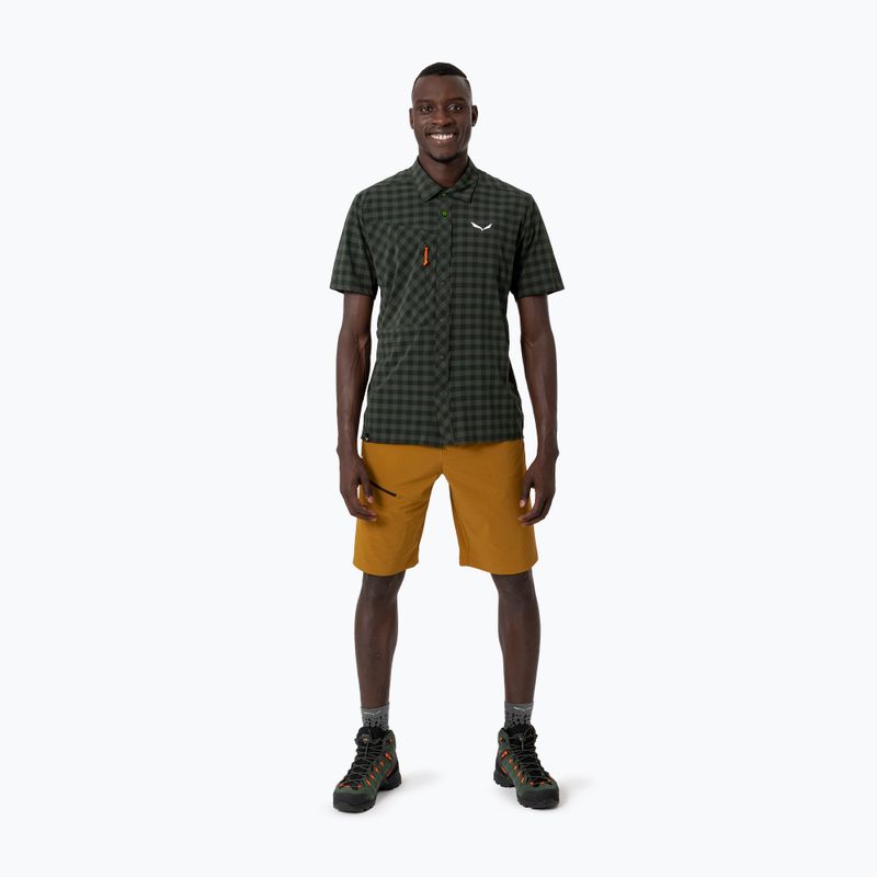 Men's Salewa Puez Dry S/S shirt dark olive 2