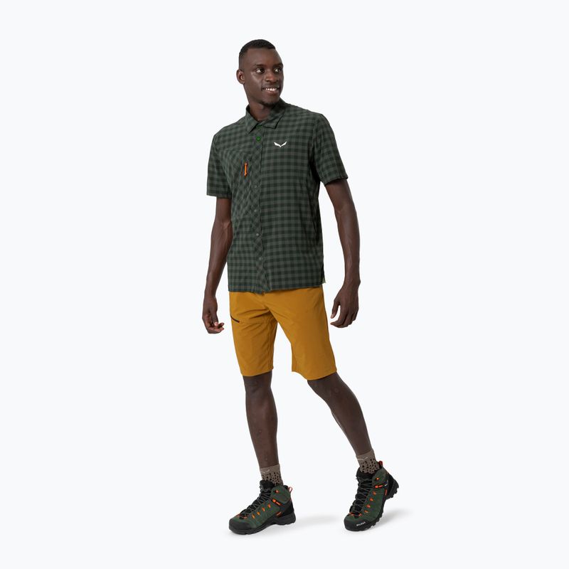 Men's Salewa Puez Dry S/S shirt dark olive 4