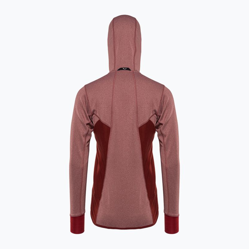 Salewa Puez Hybrid PL FZ Hoody women's fleece sweatshirt red 00-0000027389 2