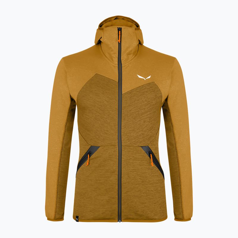 Salewa men's fleece sweatshirt Puez Melange PL FZ Hoody brown 00-0000027386 5