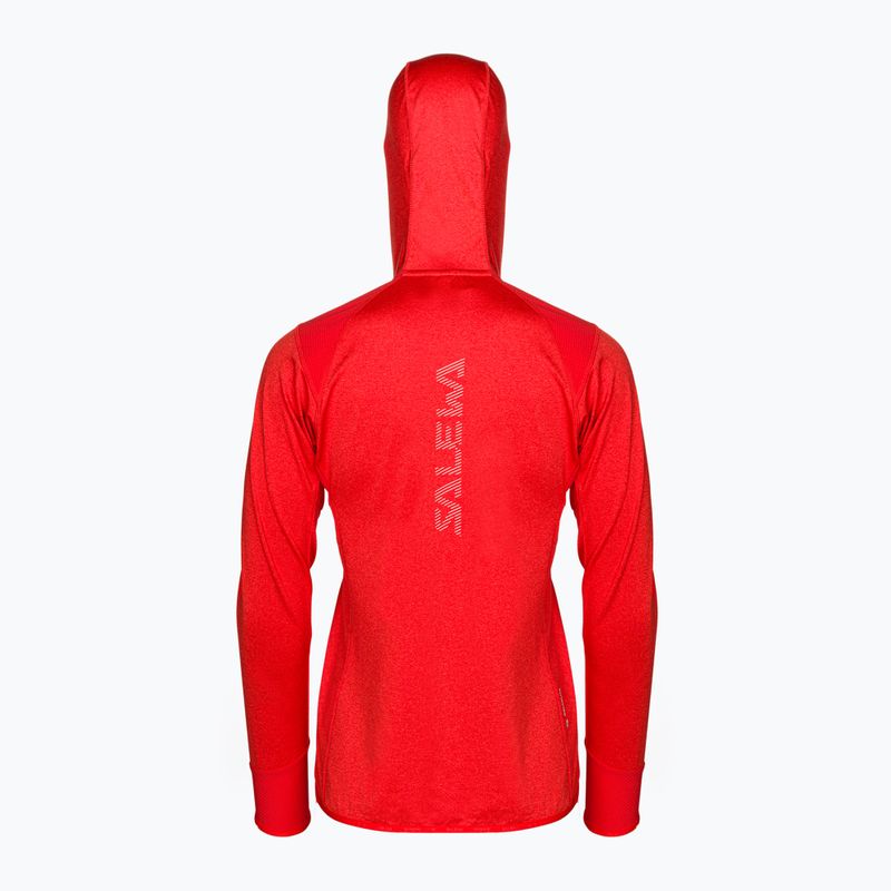 Salewa women's fleece Agner Hybrid PL/DST FZ Hoody red 00-0000027372 2