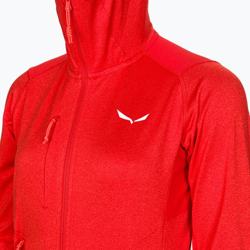 Salewa women's fleece Agner Hybrid PL/DST FZ Hoody red 00-0000027372 3