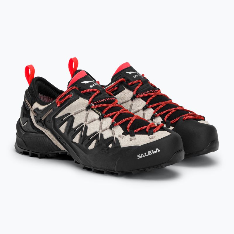 Salewa Wildfire Edge GTX women's approach shoe beige and black 00-0000061376 4