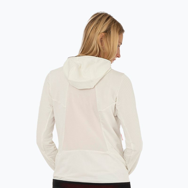 Women's trekking sweatshirt Salewa Pedroc PL Hooded white 3