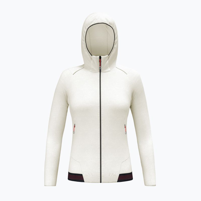 Women's trekking sweatshirt Salewa Pedroc PL Hooded white 8