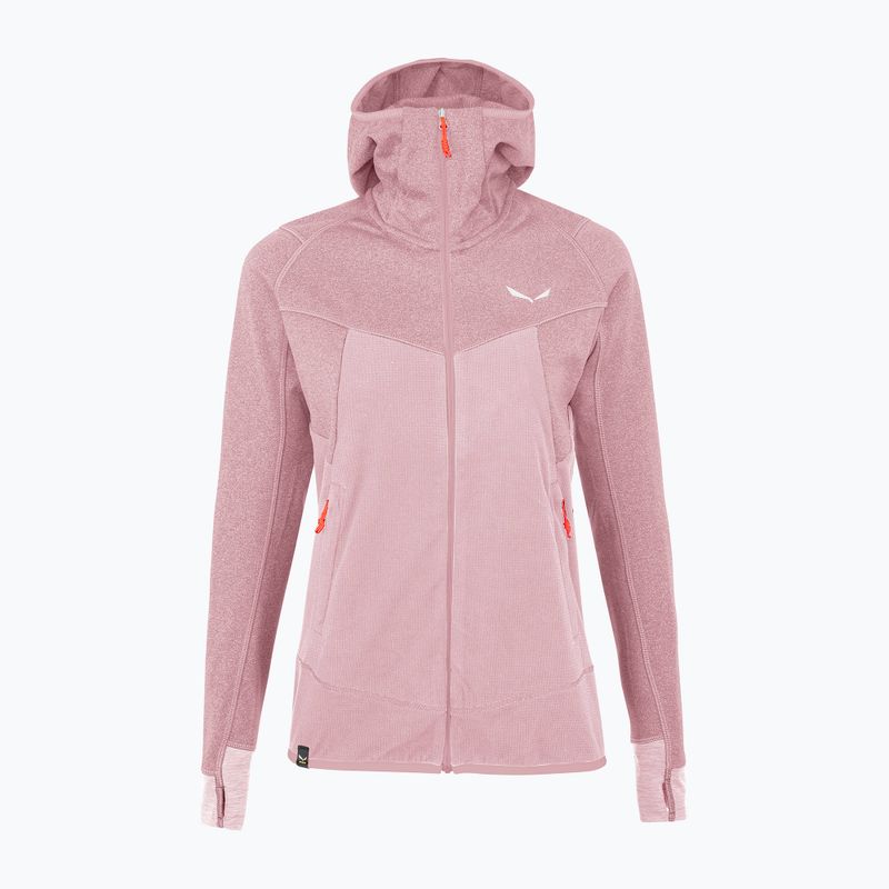 Salewa women's fleece sweatshirt Puez Hybrid PL FZ Hoody zephyr melange
