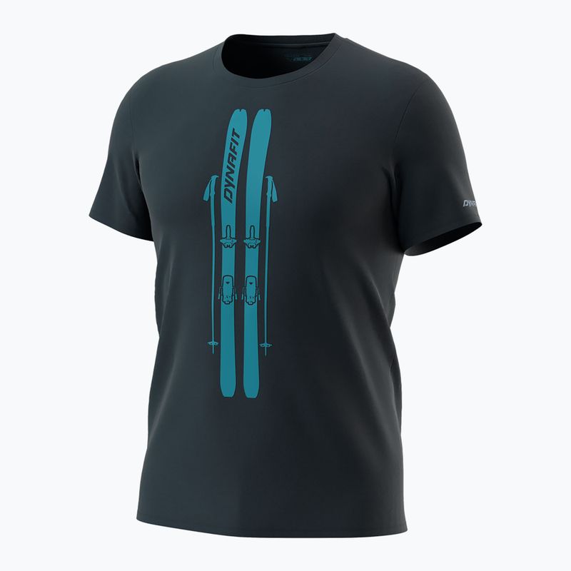 Men's DYNAFIT Graphic CO blueberry/skis T-shirt 5