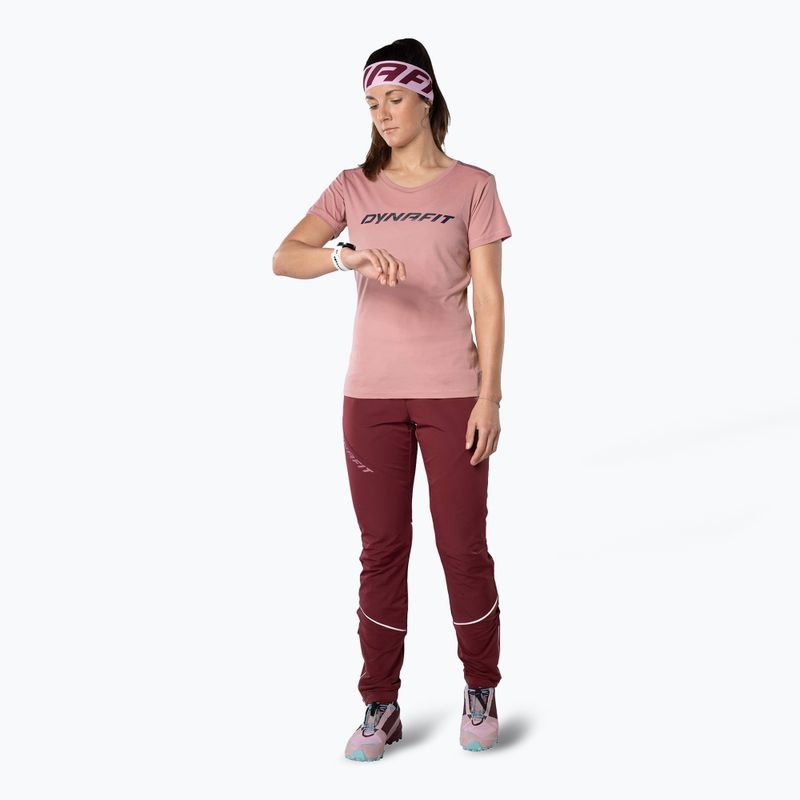 Women's DYNAFIT Traverse 2 mokarosa trekking shirt 2
