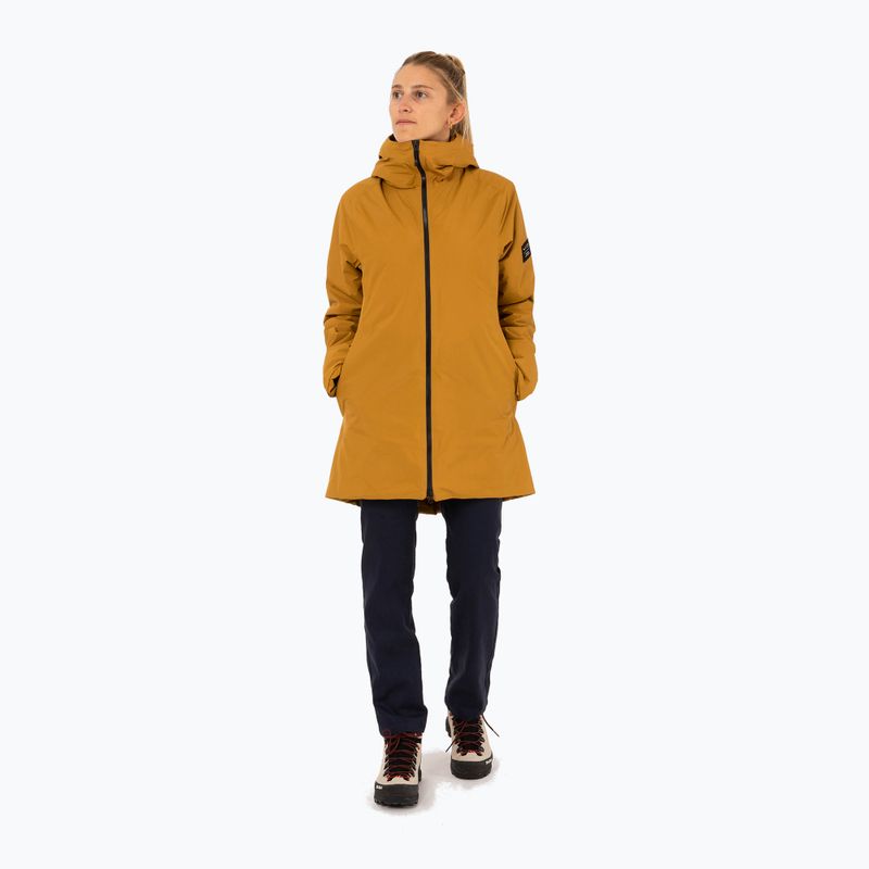 Salewa women's winter coat Fanes 2L PTX Parka golden brown 2