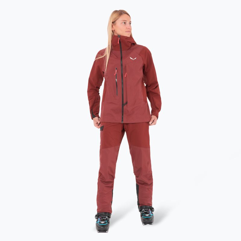 Salewa women's softshell jacket Sella DST Hyb syrah 2