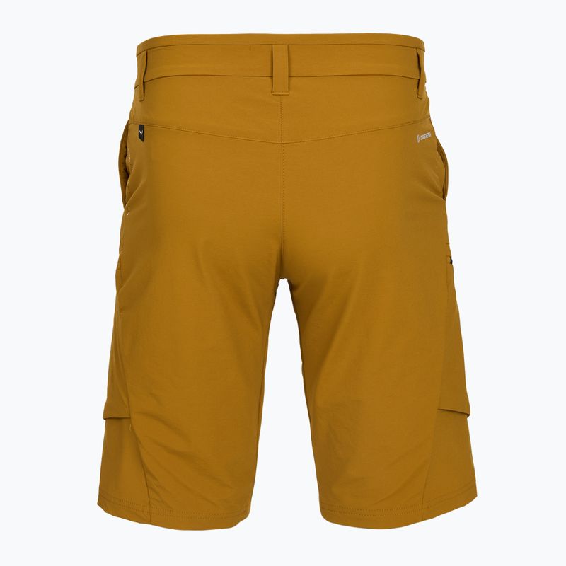 Men's trekking shorts Salewa Puez DST Cargo golden brown 2