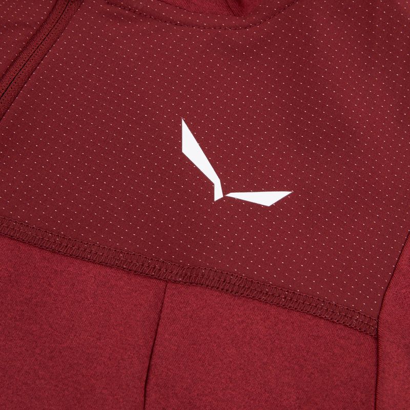 Salewa children's trekking sweatshirt Agner Melange PL FZ Hoody syrah 3
