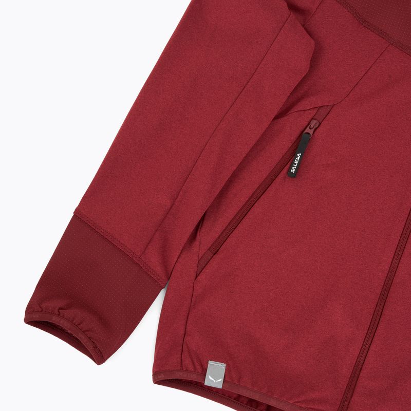 Salewa children's trekking sweatshirt Agner Melange PL FZ Hoody syrah 4