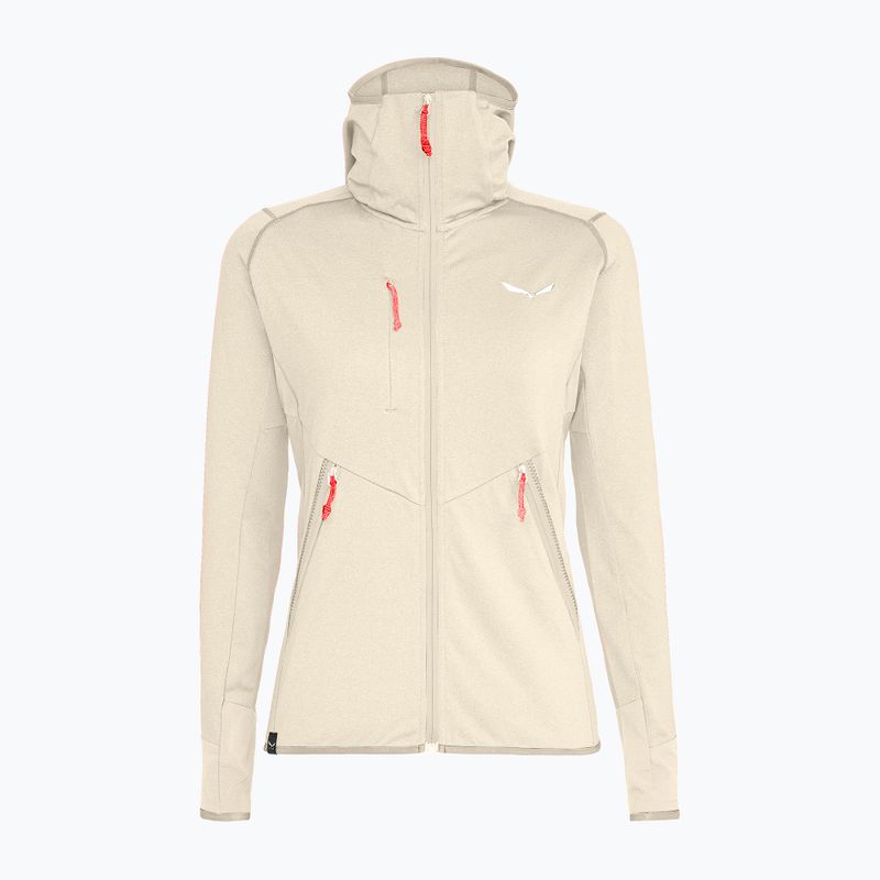 Salewa women's trekking sweatshirt Agner Hybrid PL/DST oatmeal melange