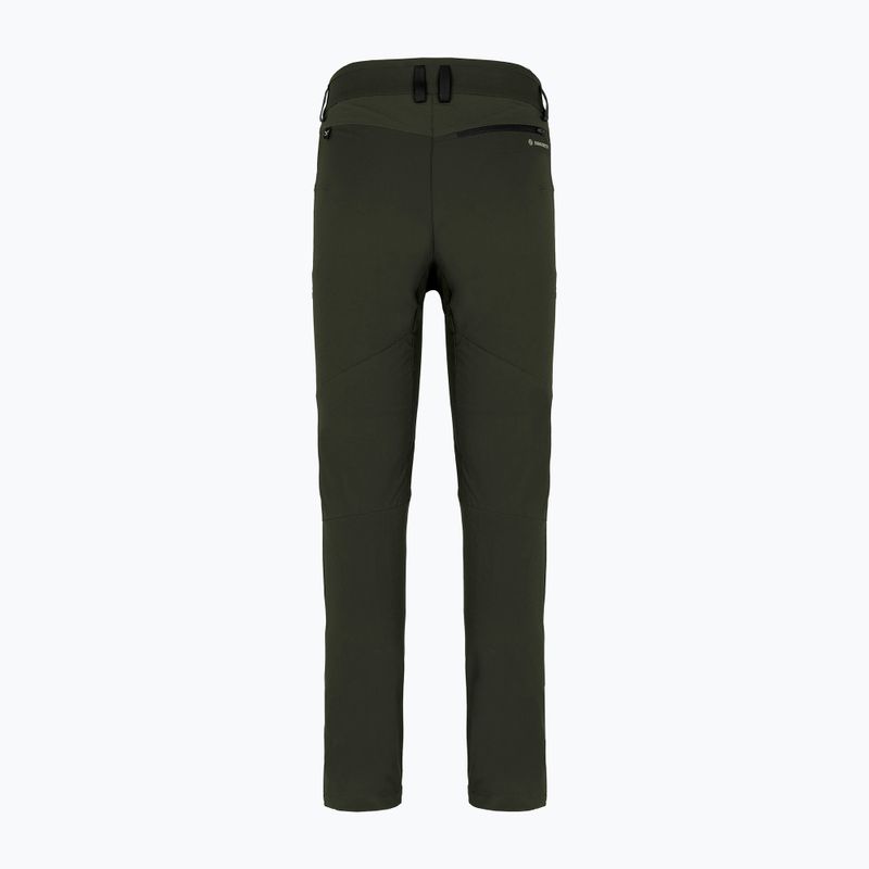 Men's softshell trousers Salewa Agner DST dark olive 2