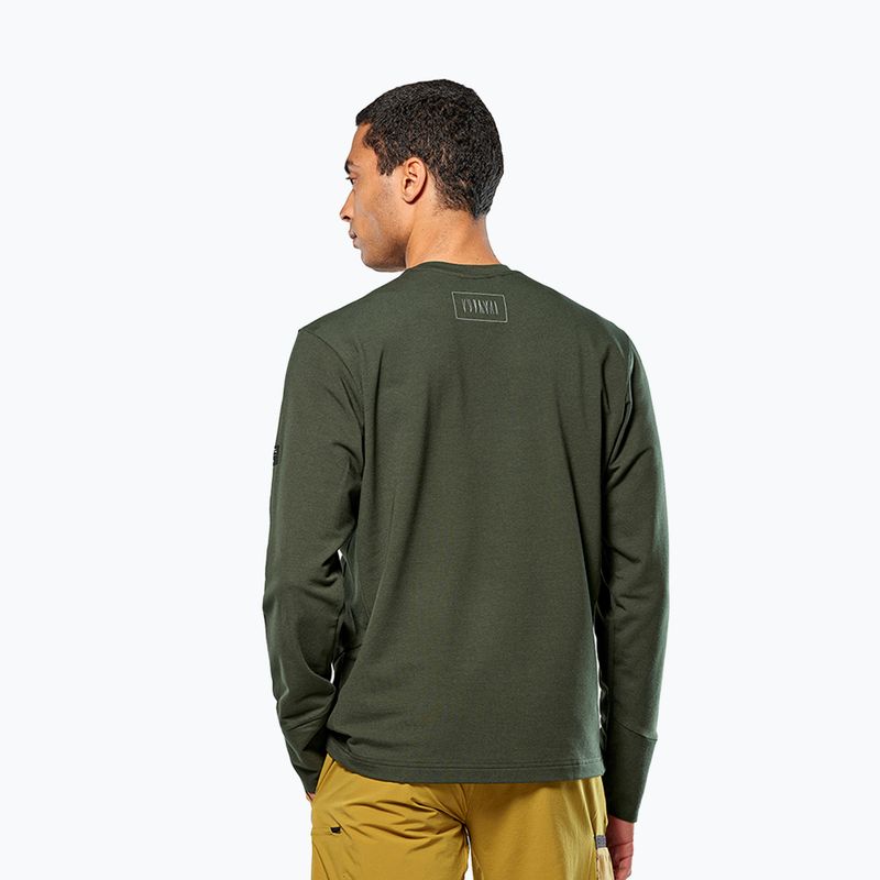 Men's Salewa Fanes Dry Pullover trekking sweatshirt dark olive 3