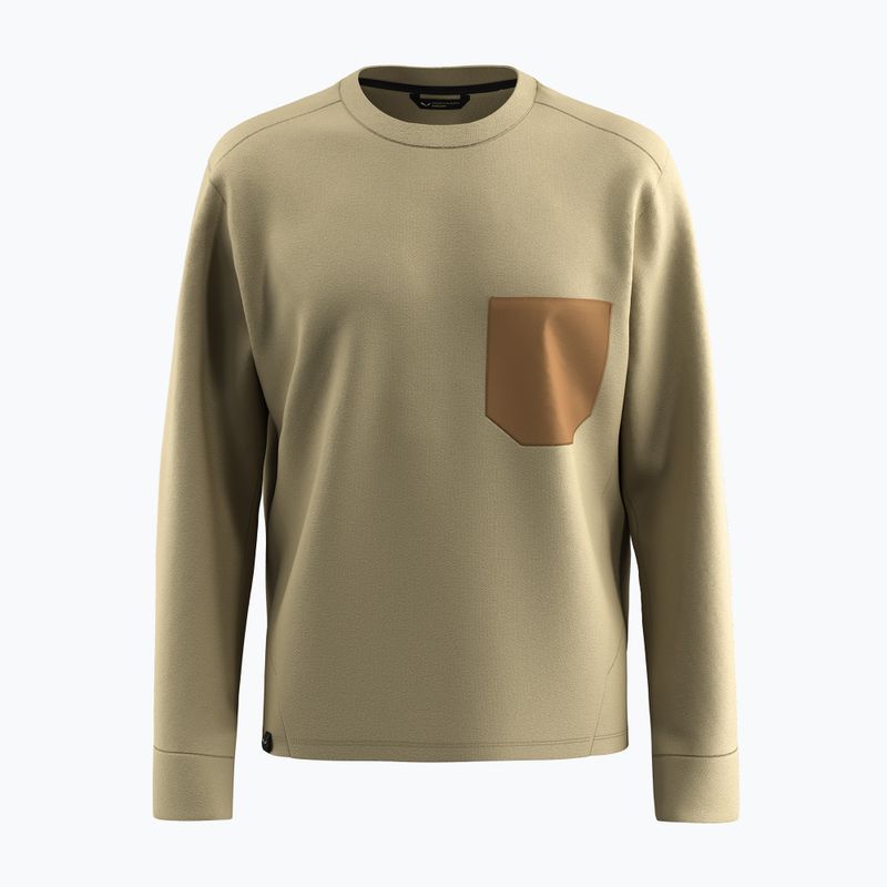 Men's Salewa Fanes Dry Pullover sweatshirt quicksand 7