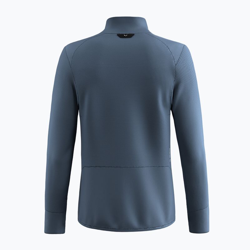 Salewa men's trekking sweatshirt Puez Waffle Hyb PL HD java blue 9