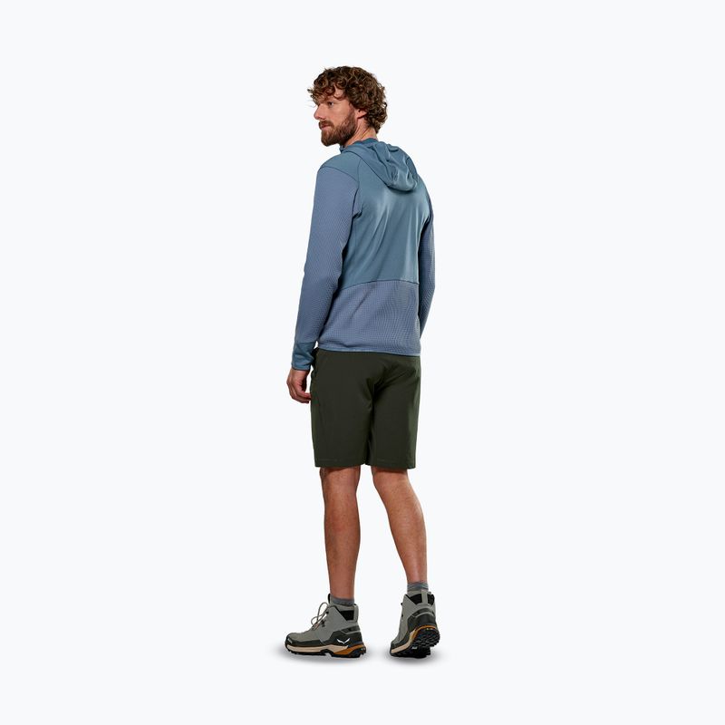 Salewa men's trekking sweatshirt Puez Waffle Hyb PL HD java blue 3