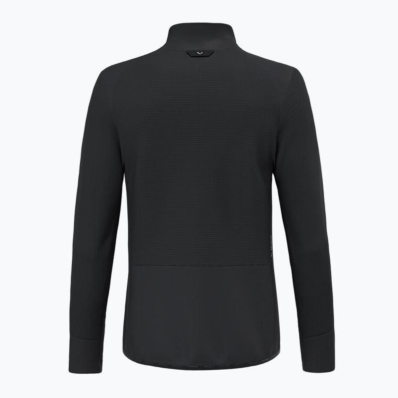 Men's trekking sweatshirt Salewa Puez Waffle Hyb EN black out 2