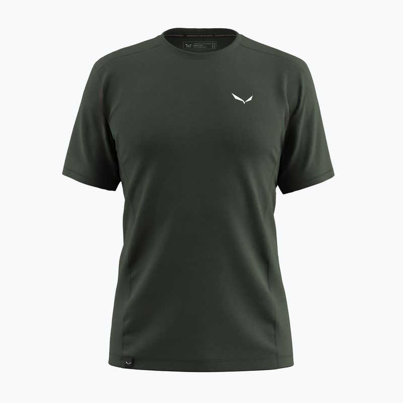 Salewa Puez Dry men's trekking shirt dark olive 7