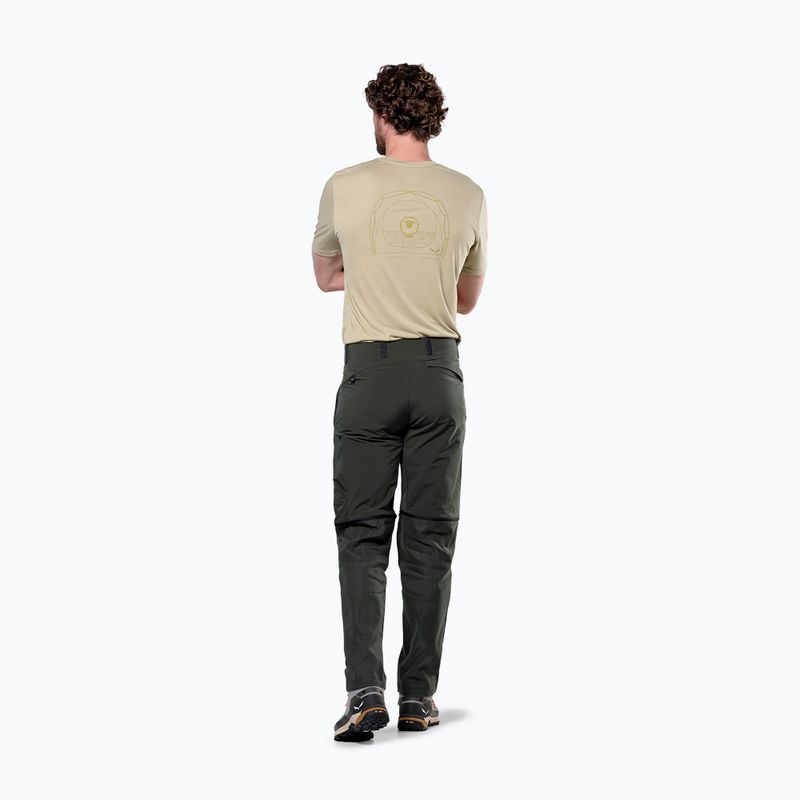 Men's trekking trousers Salewa Puez Hemp/Dst 2/1 dark olive 3