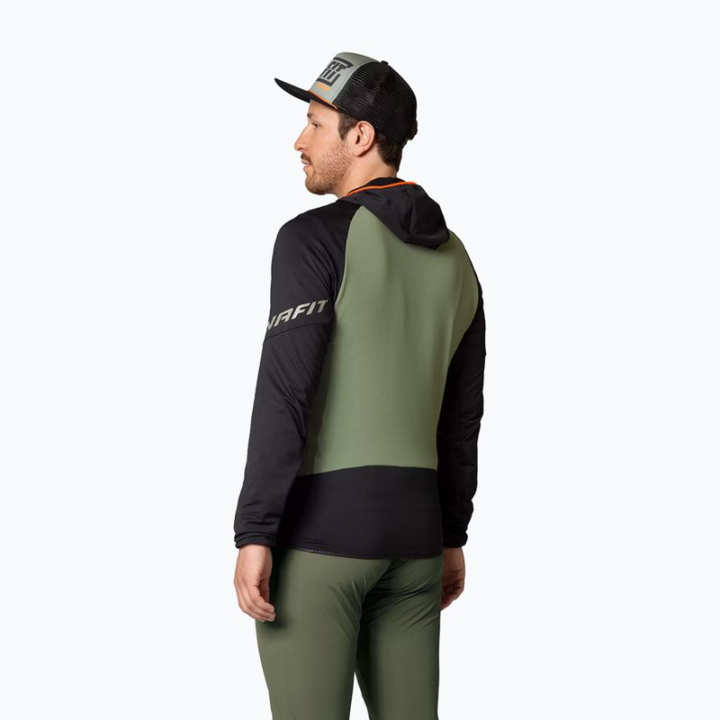 Men's DYNAFIT Transalper Light Polartec Hoody black out sage trekking sweatshirt 3