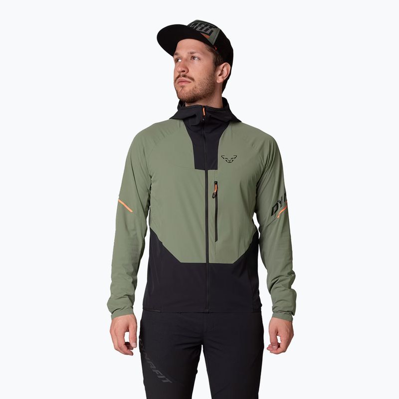 Men's DYNAFIT Traverse Dynastretch sage wind jacket