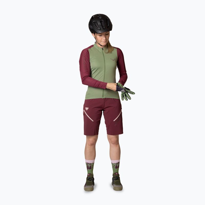 Women's DYNAFIT Ride Light DST cycling shorts burgundy 2