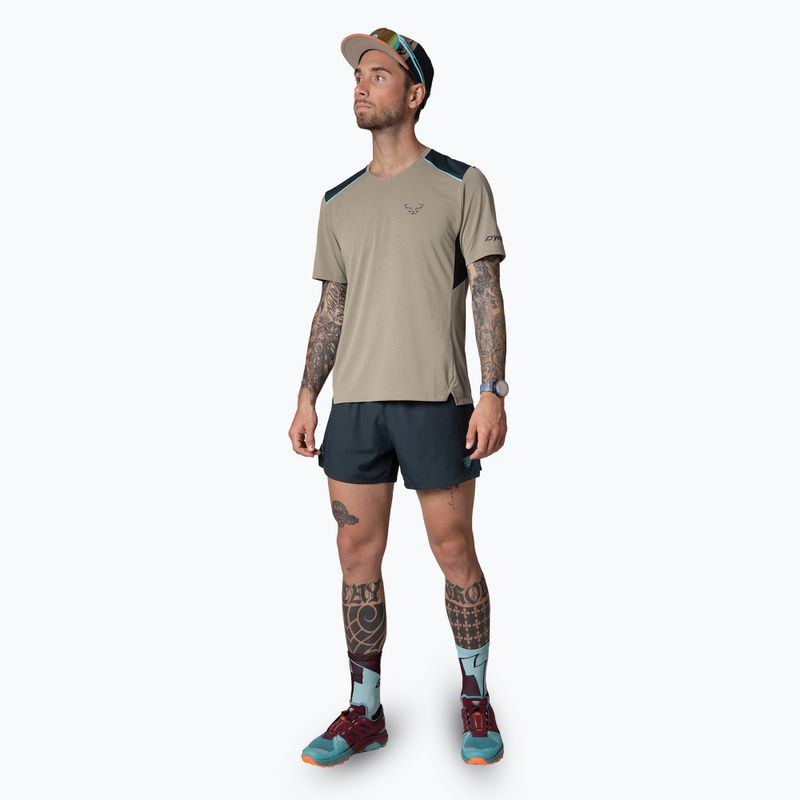 Men's DYNAFIT Sky rock khaki running shirt 2