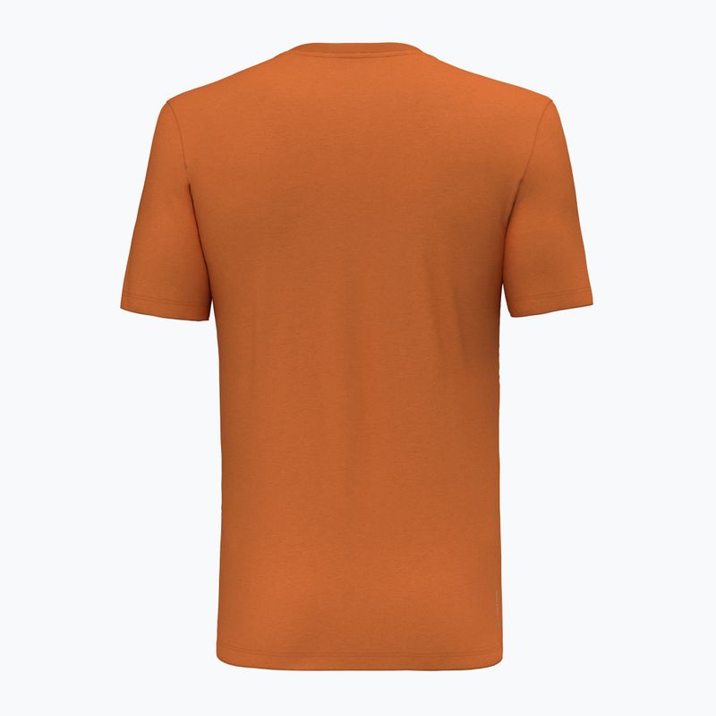 Men's Salewa Pure Eagle Frame Dry T-shirt burnt orange 2
