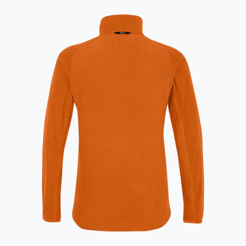 Men's trekking sweatshirt Salewa Paganella PL burnt orange 2