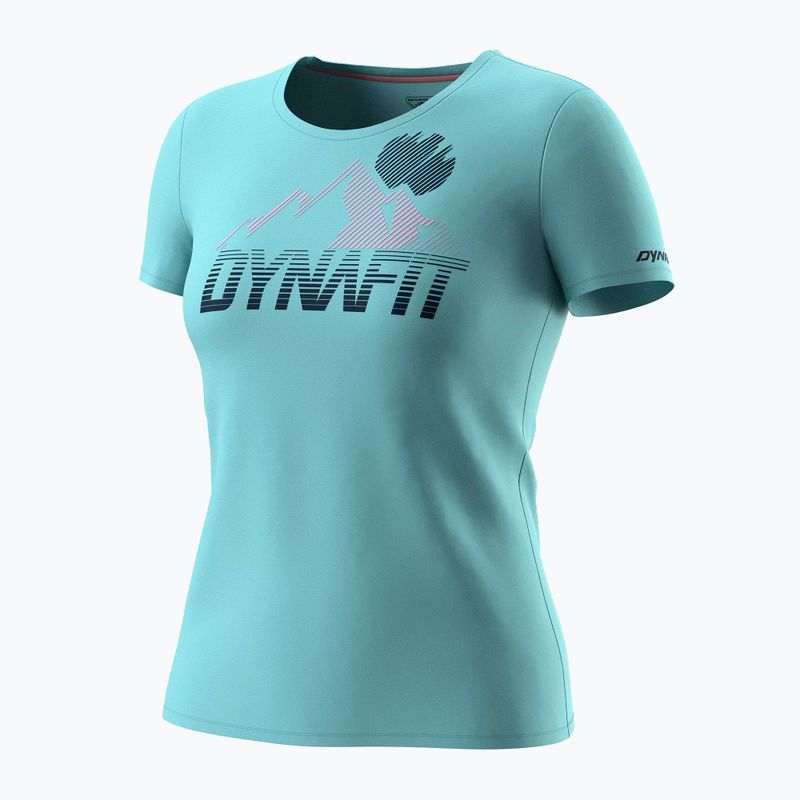 DYNAFIT Transalper Graphic SS women's trekking T-shirt marine blue 3