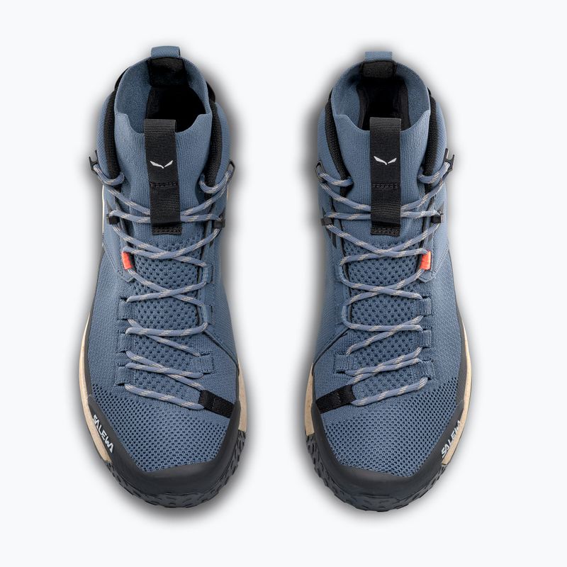 Salewa men's hiking boots Puez Knit Mid Ptx java blue / black 4