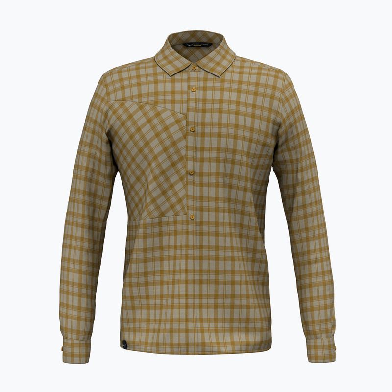 Men's Salewa Fanes Flannel 5PL quicksand/golden brown shirt