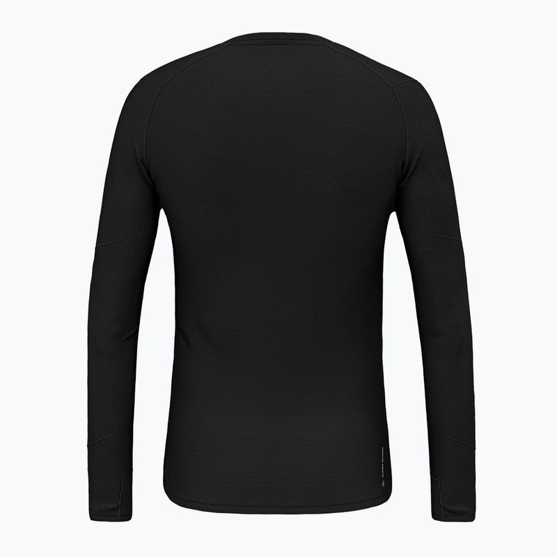 Men's Salewa Cristallo Warm Amr black out thermal longsleeve 2