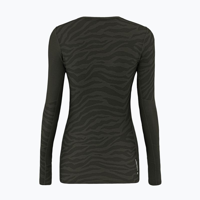 Women's thermal top Salewa Cristallo Warm AMR dark olive 2