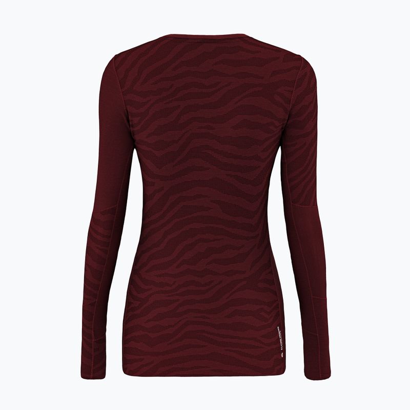 Women's thermal longsleeve Salewa Cristallo Warm AMR syrah 2