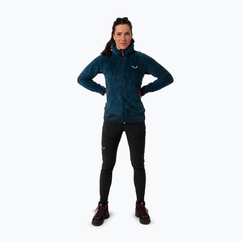 Women's trekking sweatshirt Salewa Tognazza PL dark olive melange 2