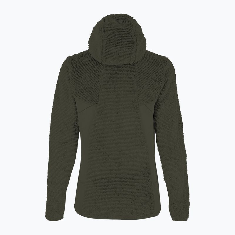 Women's trekking sweatshirt Salewa Tognazza PL dark olive melange 2