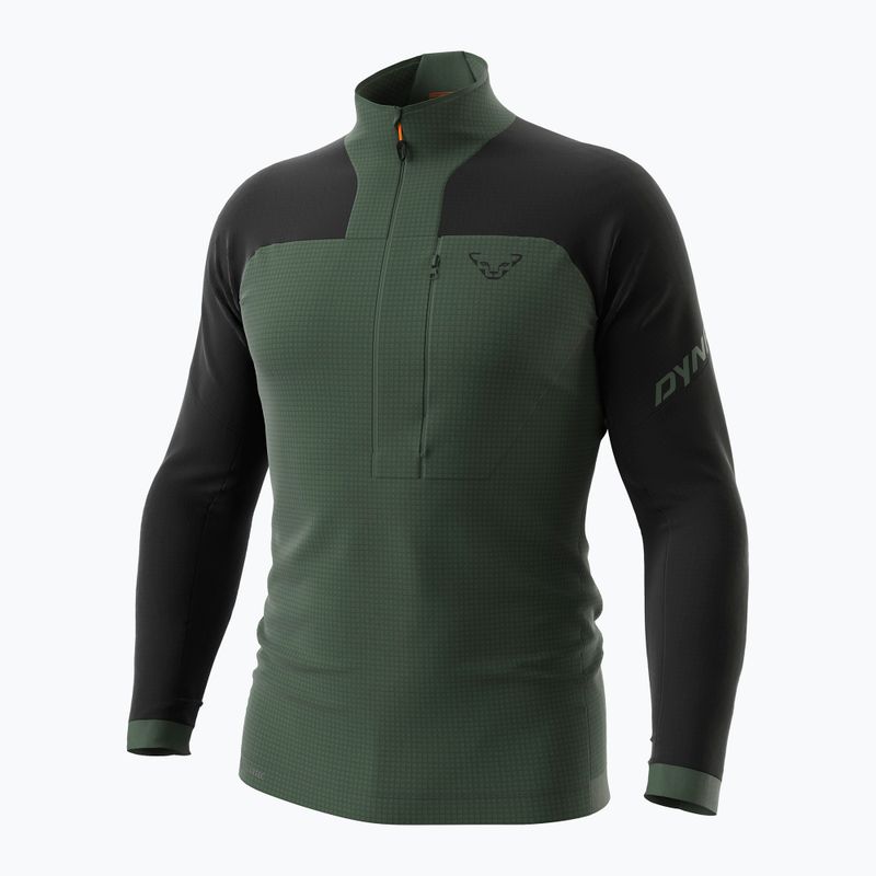 Men's DYNAFIT Speed Polartec 1/2 Zip black out/thyme sweatshirt 4