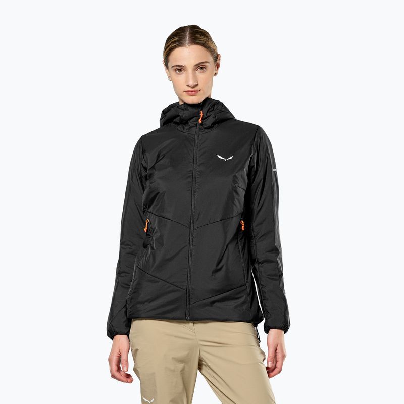 Womenʼs insulated jacket Salewa Puez Catinaccio 2 TWR HD black out