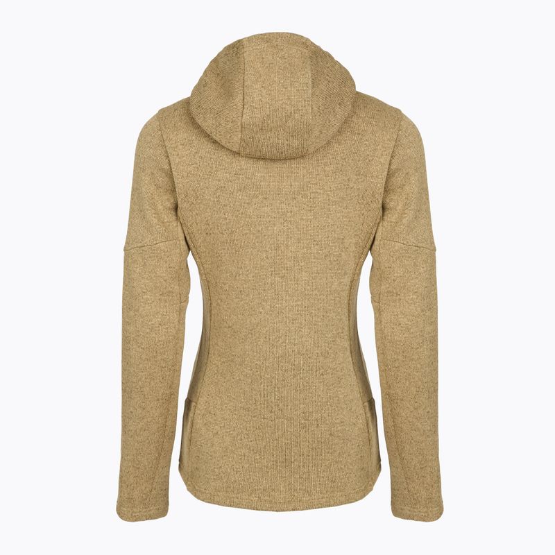 Women's trekking sweatshirt Salewa Puez Rocca Polarlite Hood quicksand 2