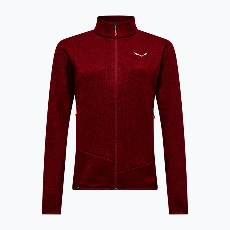 Women's trekking sweatshirt Salewa Puez Rocca Pl syrah 6