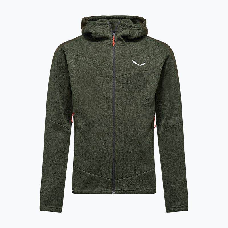 Men's trekking sweatshirt Salewa Puez Rocca Polarlite Hood dark olive 5