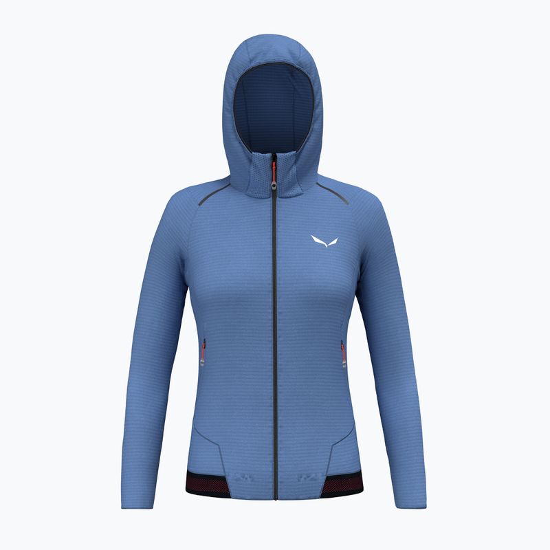Women's trekking sweatshirt Salewa Pedroc PL Hooded morning blue